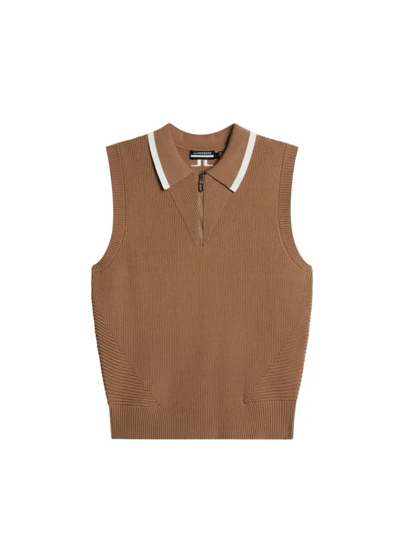 J.Lindeberg Ramona Knitted Polo Shirt* Golf|Knitwear