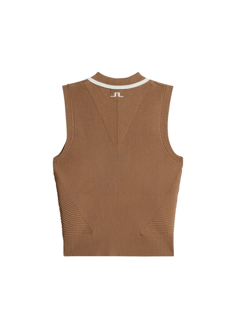 J.Lindeberg Ramona Knitted Polo Shirt* Golf|Knitwear