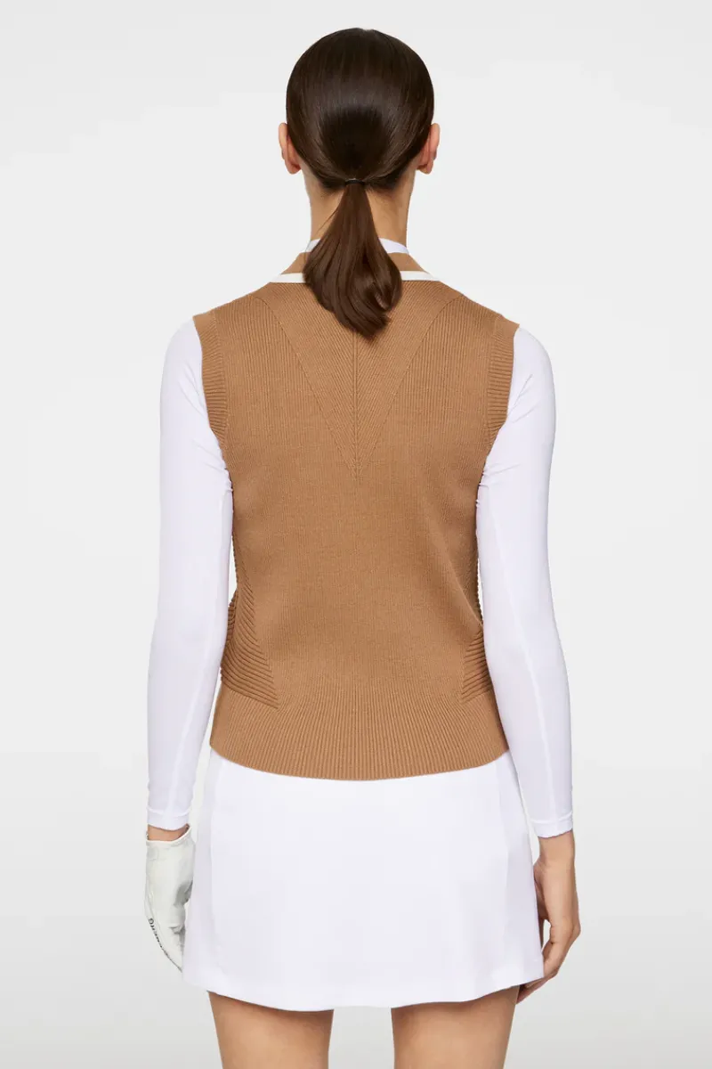 J.Lindeberg Ramona Knitted Polo Shirt* Golf|Knitwear