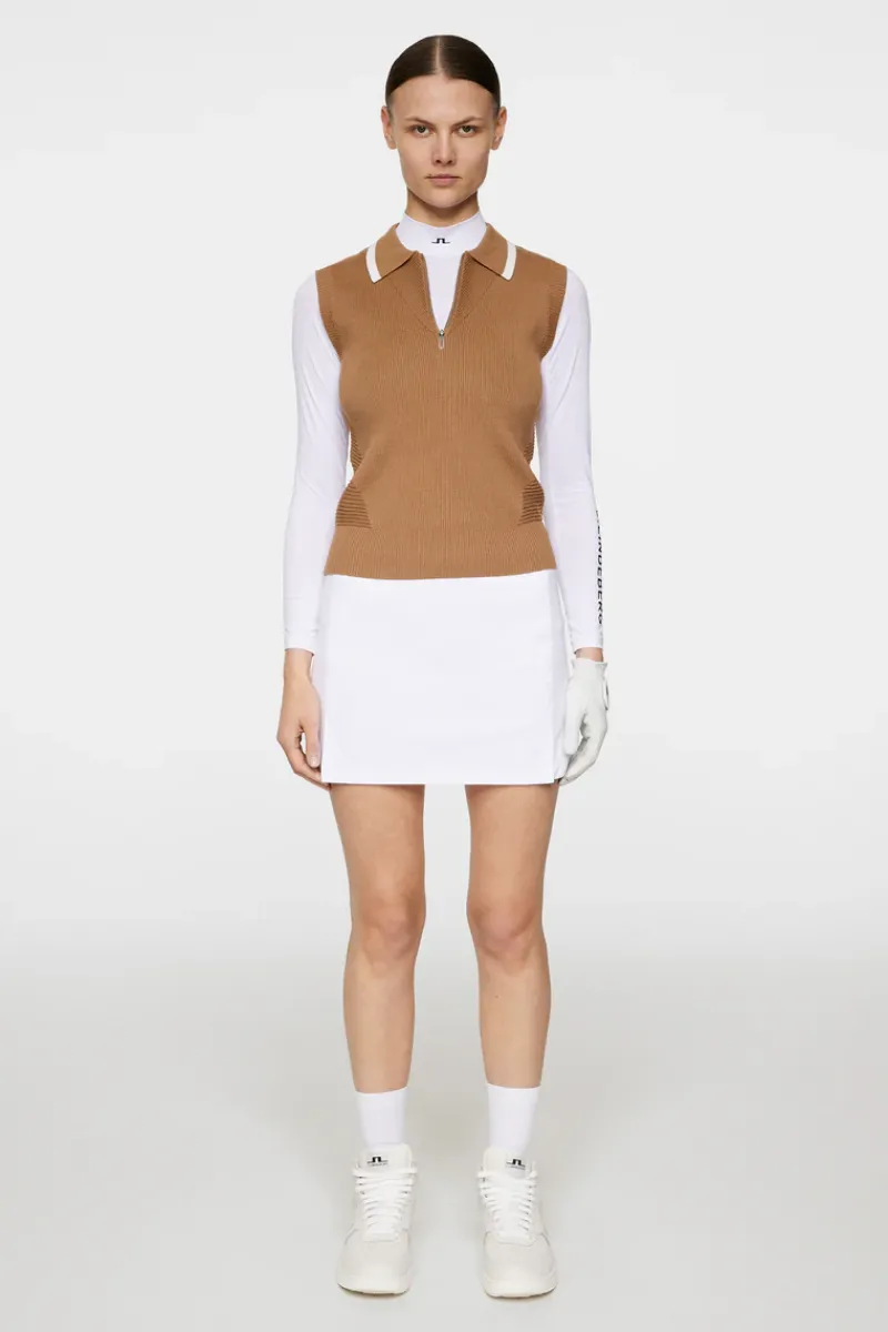 J.Lindeberg Ramona Knitted Polo Shirt* Golf|Knitwear