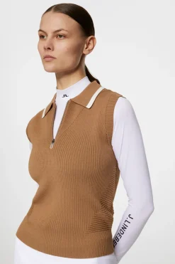 J.Lindeberg Ramona Knitted Polo Shirt* Golf|Knitwear