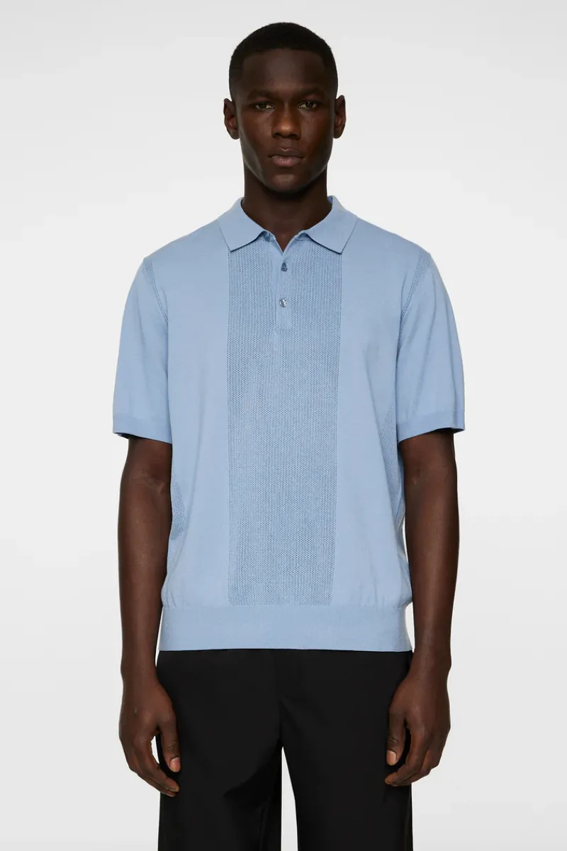 J.Lindeberg Reymond Solid Stripe Polo* Polo Shirts|Knitwear