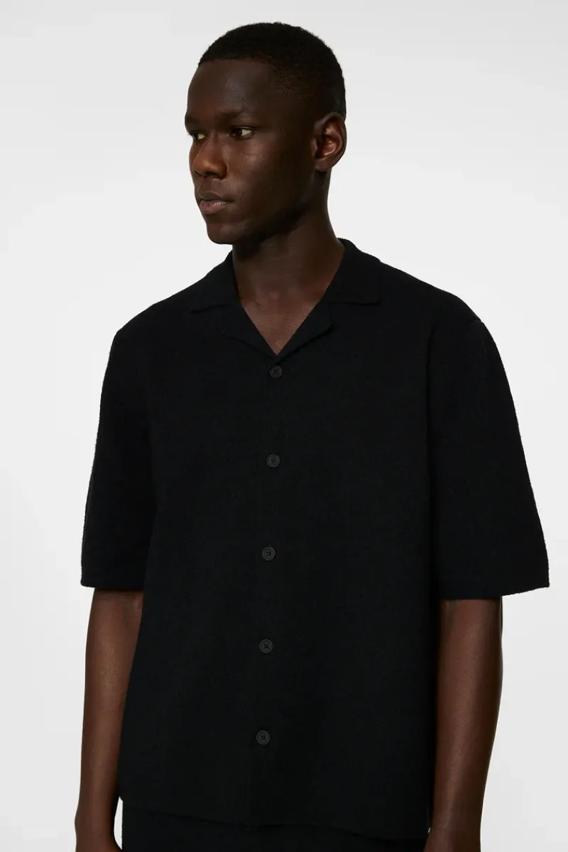 J.Lindeberg Sal Knitted Boucle Shirt* Knitwear|Tops