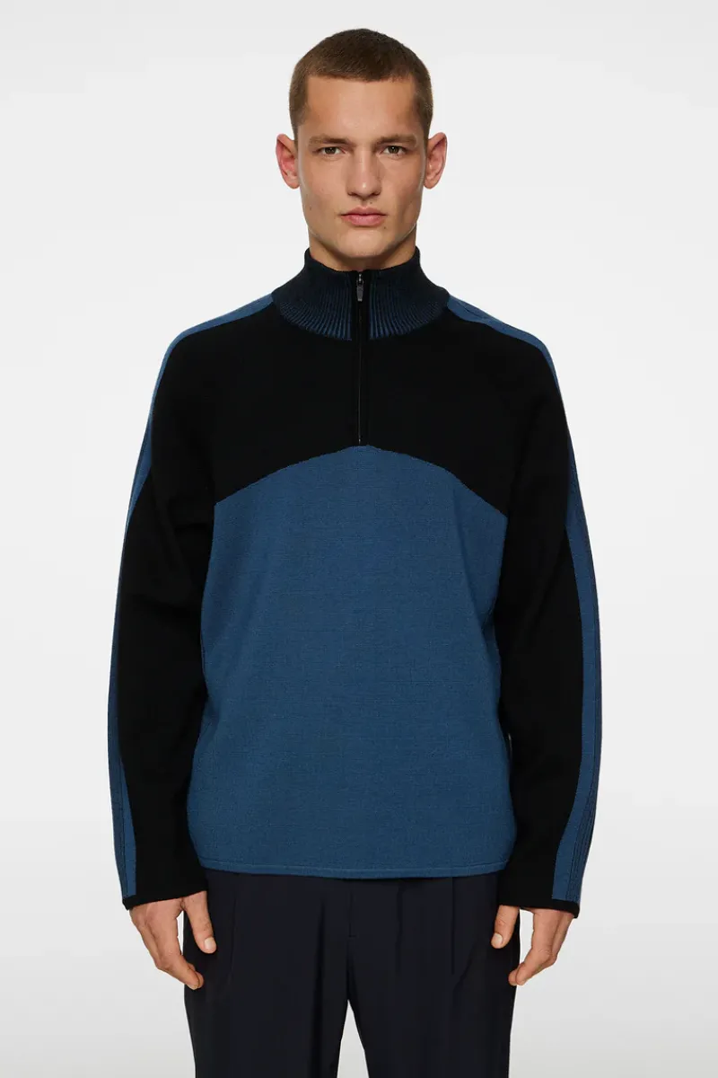 J.Lindeberg Tim Tech Knit Quarter Zip* Knitwear|Tops