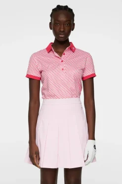 J.Lindeberg Tour Tech Print Polo* Golf|Tops