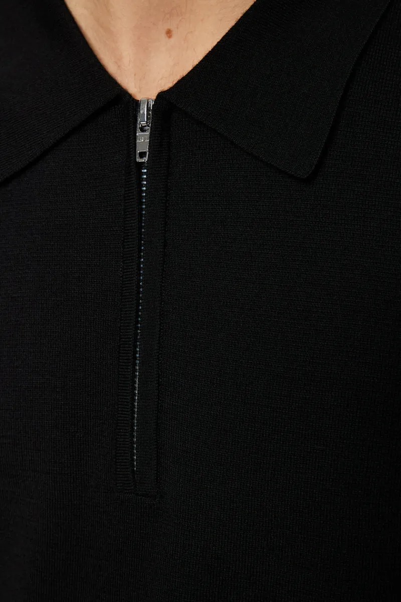 J.Lindeberg Tyler Quarter Zip Knit Polo* Polo Shirts|Knitwear