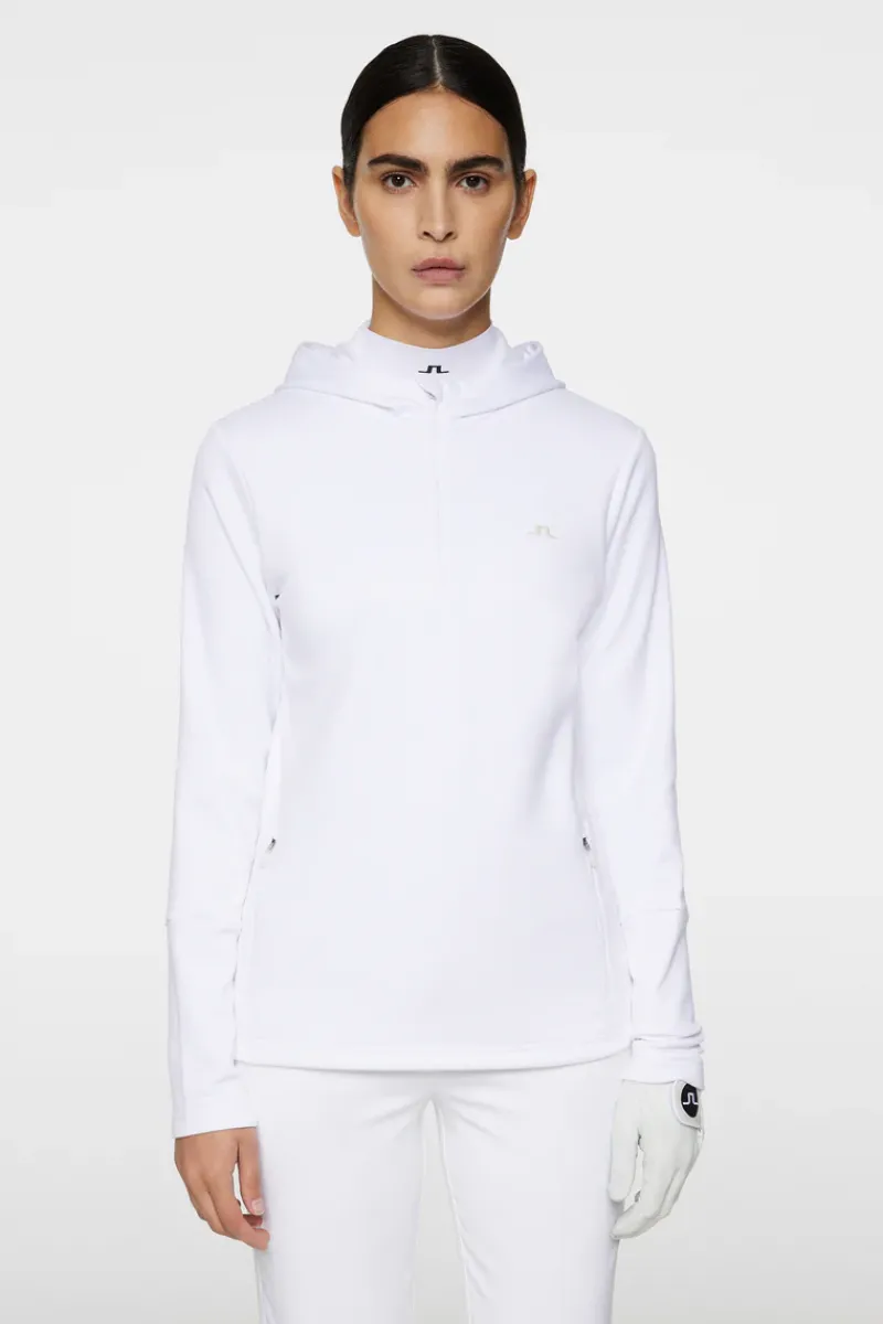 J.Lindeberg W Aerial Quarter Zip Hood* Golf|Base & Mid Layers