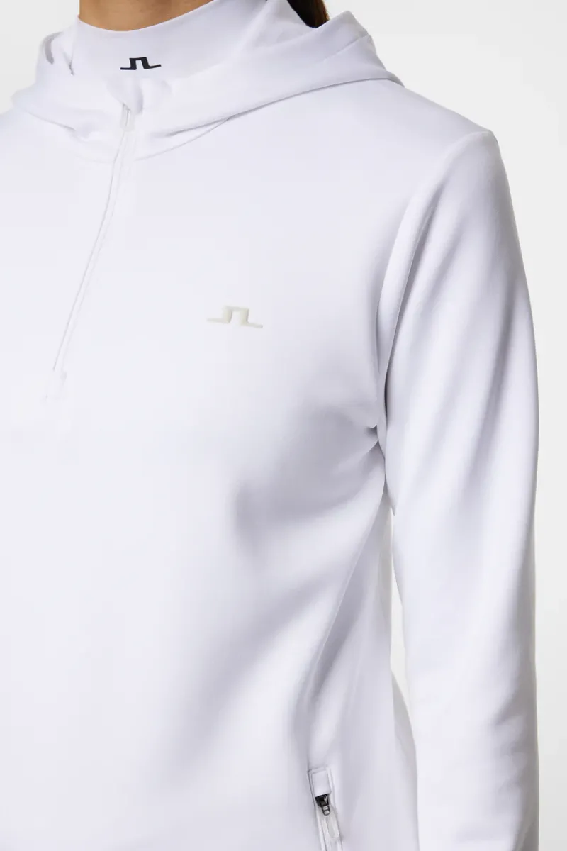 J.Lindeberg W Aerial Quarter Zip Hood* Golf|Base & Mid Layers