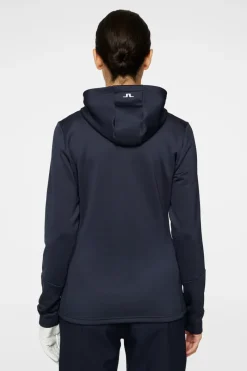 J.Lindeberg W Aerial Quarter Zip Hood* Golf|Base & Mid Layers