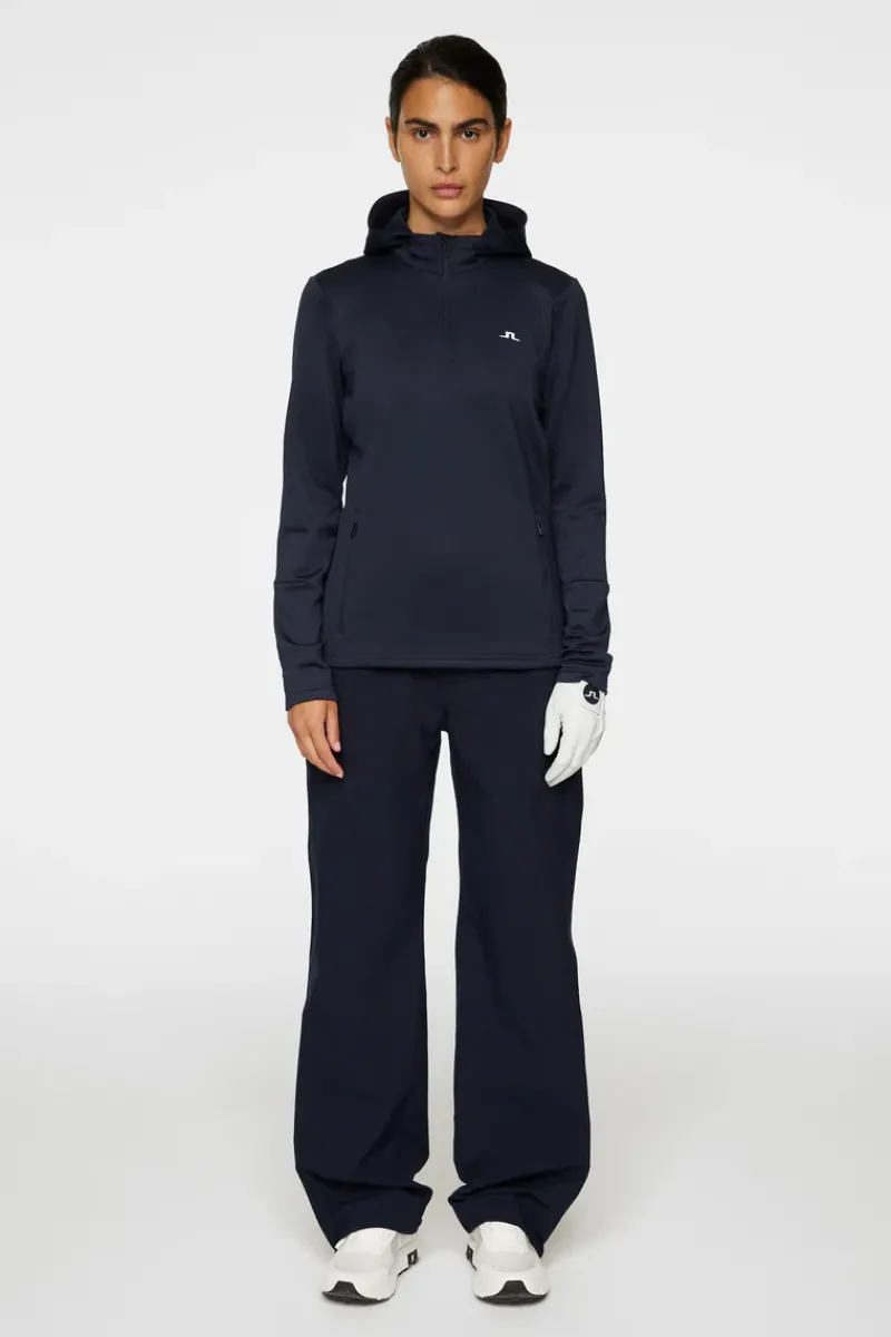 J.Lindeberg W Aerial Quarter Zip Hood* Golf|Base & Mid Layers