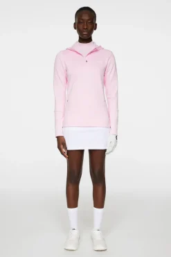 J.Lindeberg W Aerial Quarter Zip Hood* Golf|Base & Mid Layers