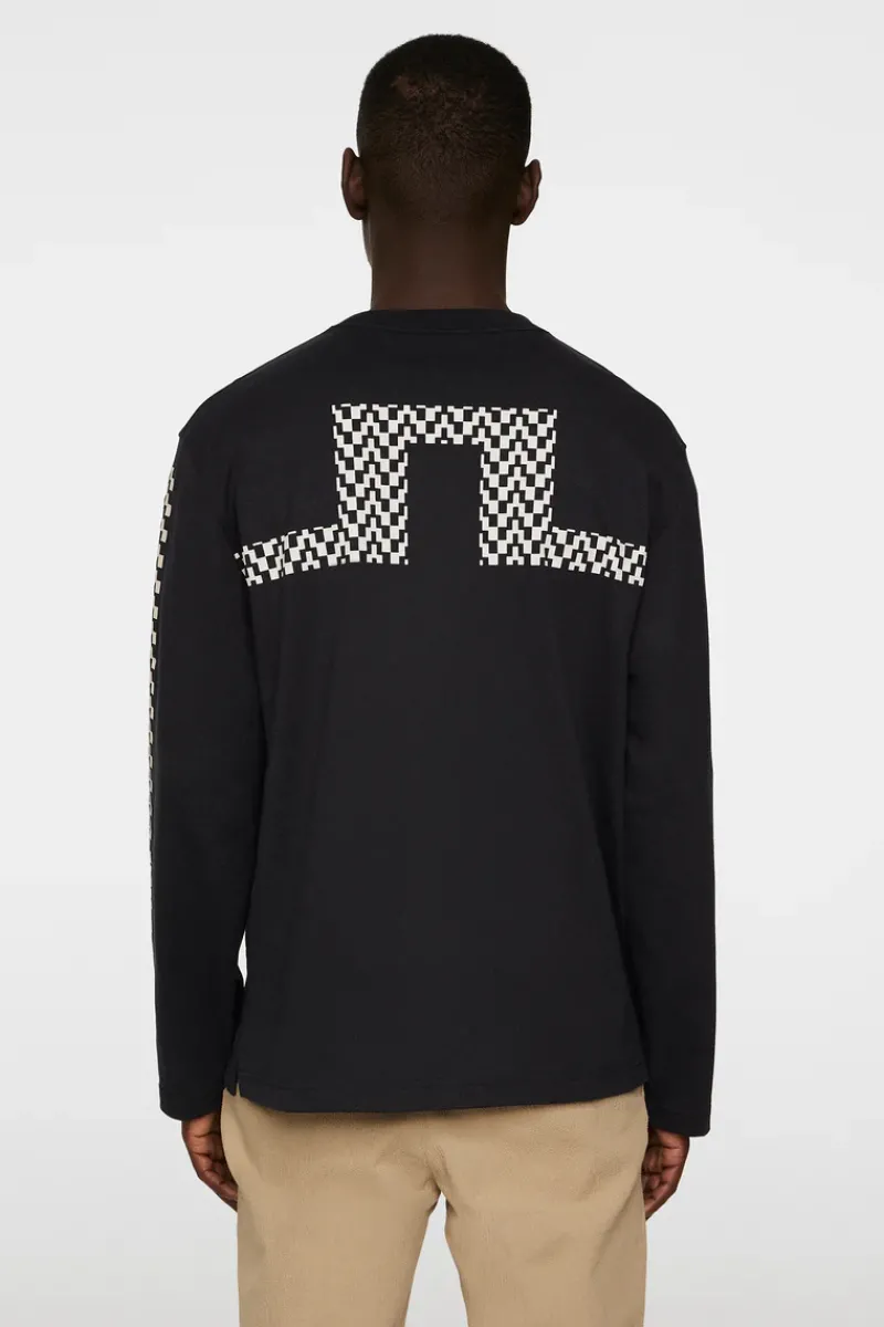 J.Lindeberg Walsh LS Print T-shirt* T-shirts|Tops